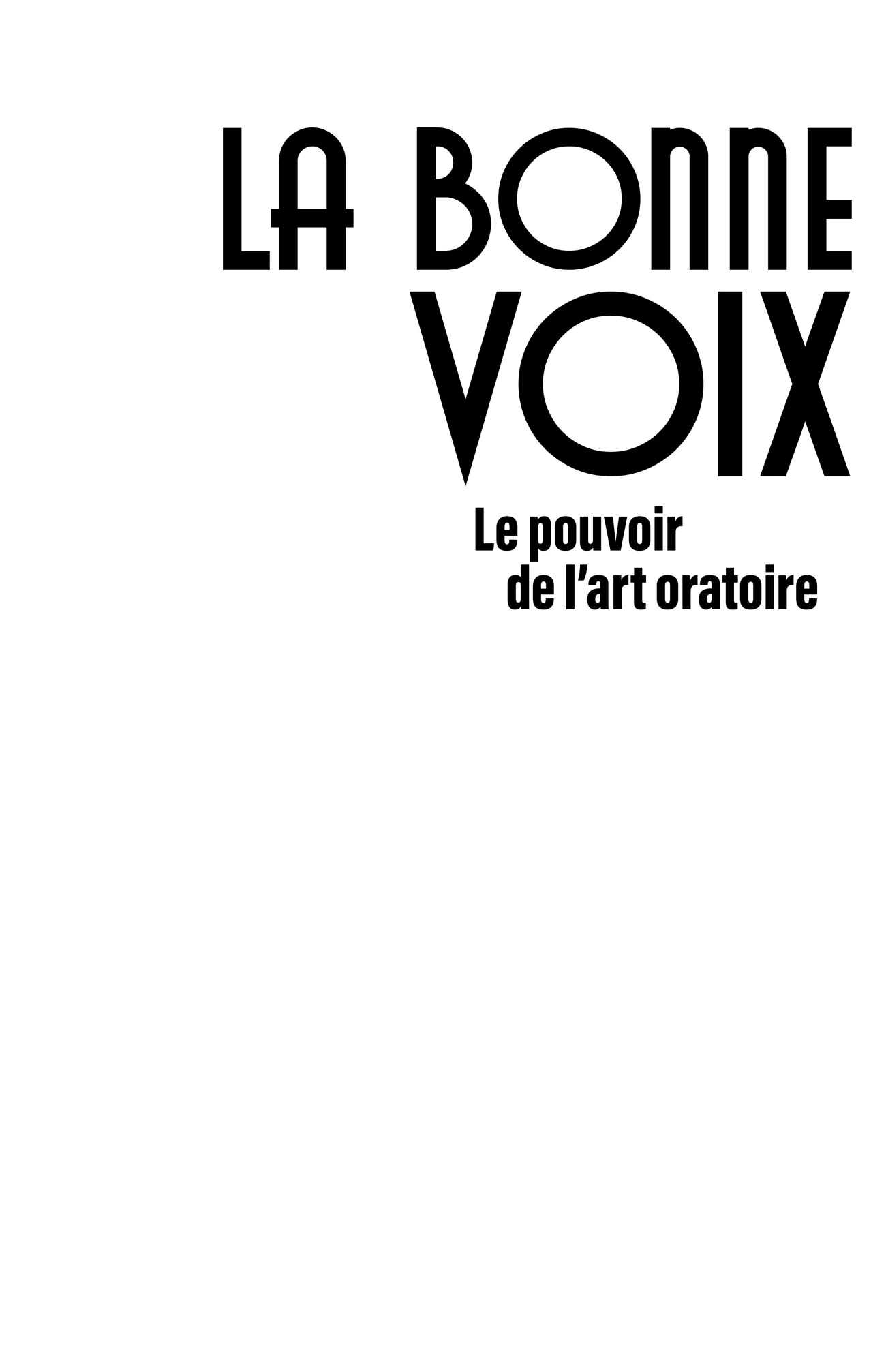 La Bonne Voix — page de titre